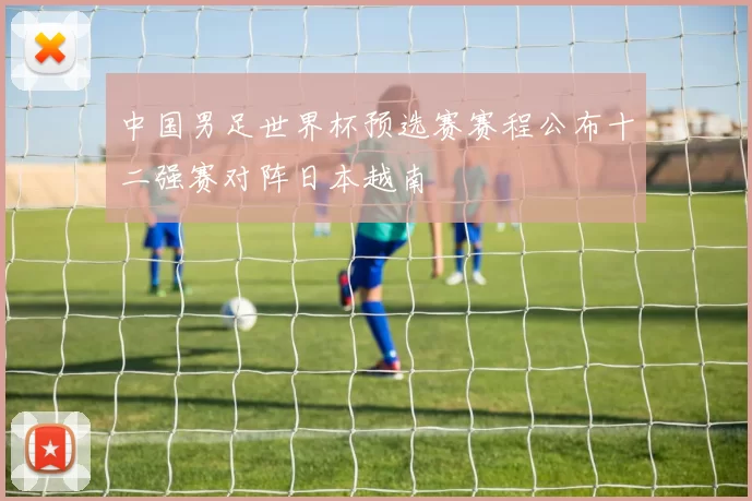 中国男足世界杯预选赛赛程公布十二强赛对阵日本越南