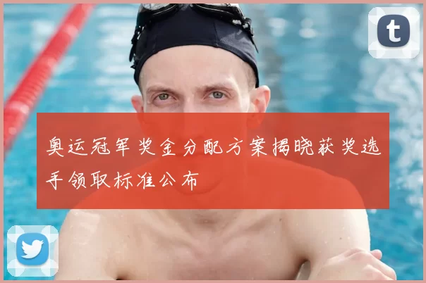 奥运冠军奖金分配方案揭晓获奖选手领取标准公布